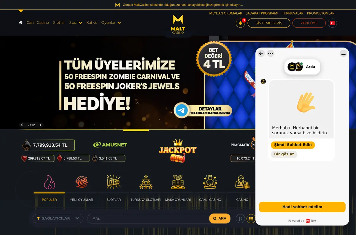 Maltcasino giriş sayfası